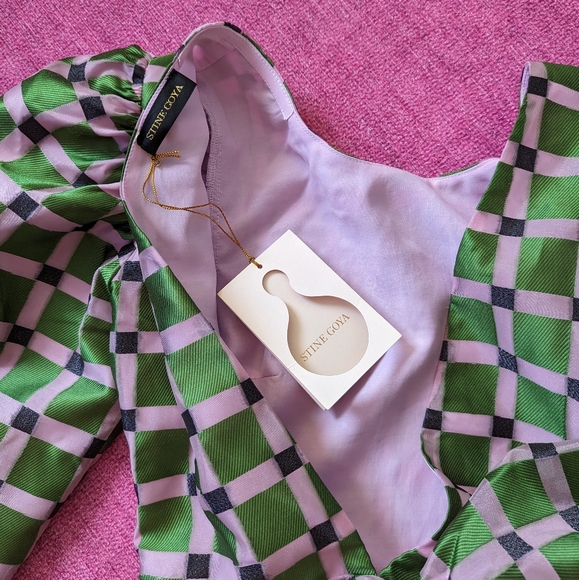 Stine Goya Lilac & Green Gara Top - Picture 5 of 7